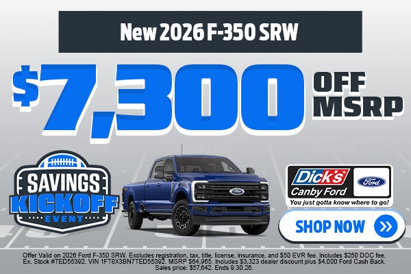 New 2026 F-350 SRW