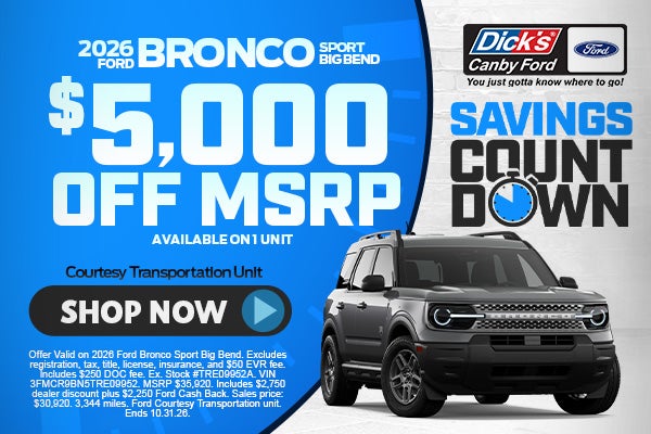2026 Ford Bronco Sport Big Bend 
