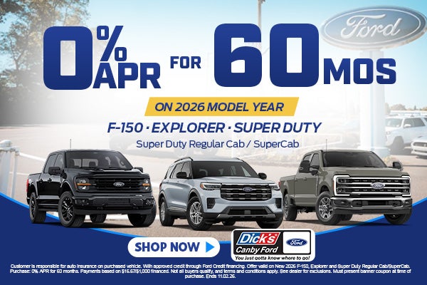 0% APR FOR 60 MOS