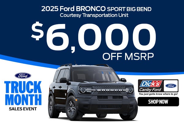  2025 Ford Bronco Sport Big Bend