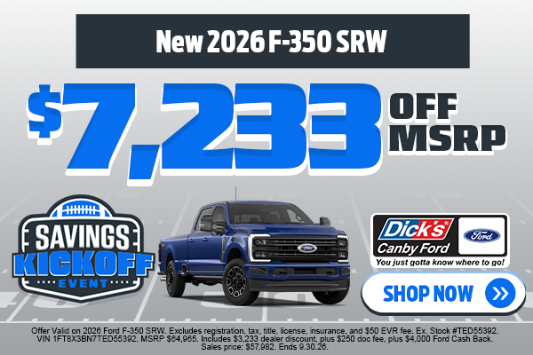 New 2026 F-350 SRW