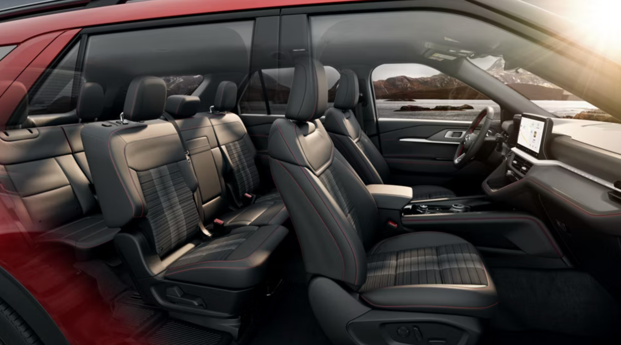 Interior of the 2026 Ford Explorer for sale near Portland, OR