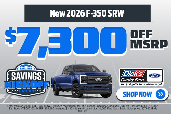 New 2026 F-350 SRW